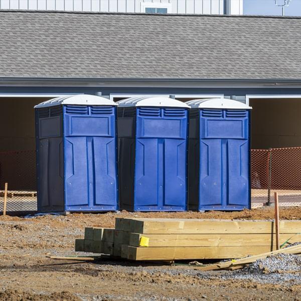 Heavy-duty construction site porta potty in Tuscaloosa, Alabama